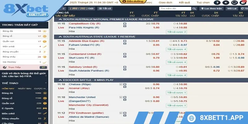 Nên tham khảo odds kèo chấp để bắt tài xỉu ít thua
